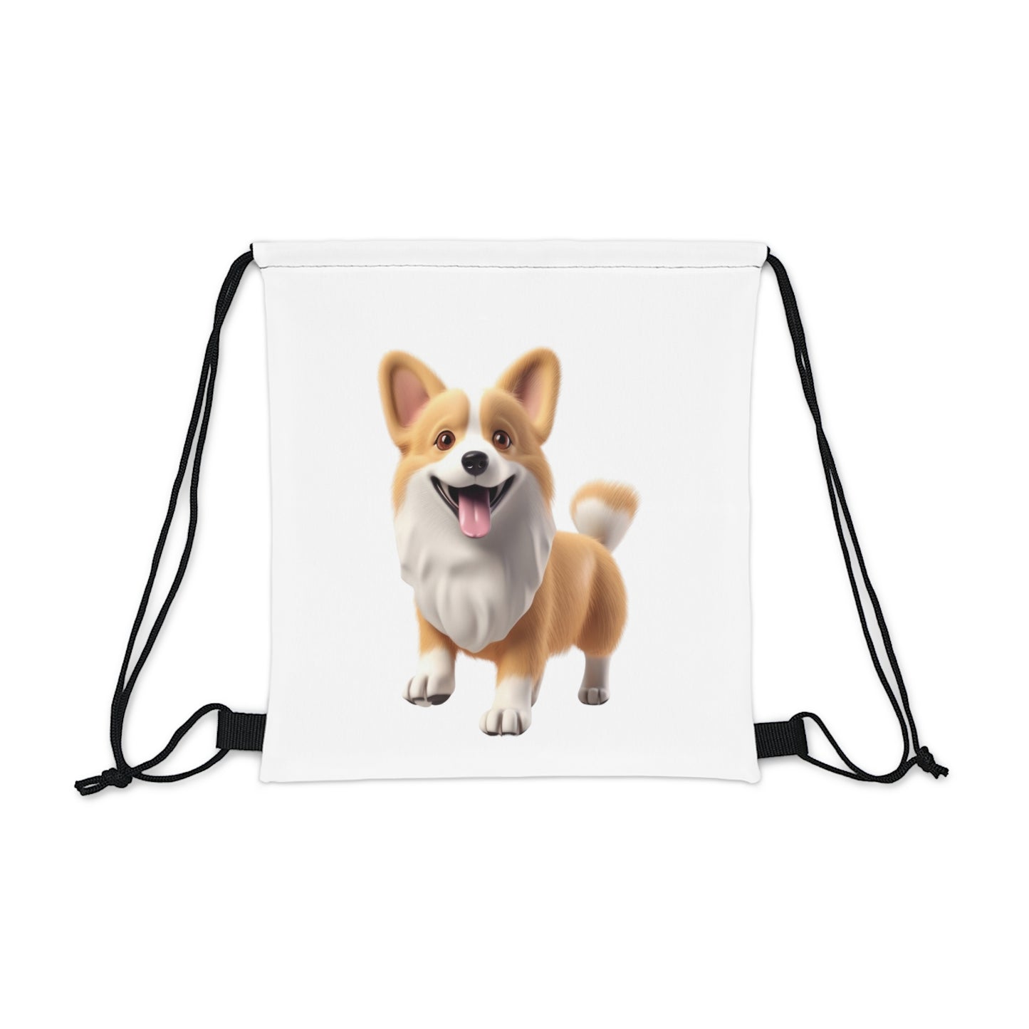 Corgi Puppy Outdoor Drawstring Bag