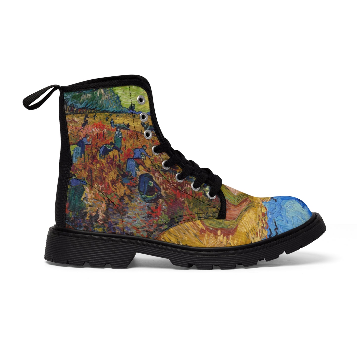 Art Blue Tip Toe en's Canvas Boots