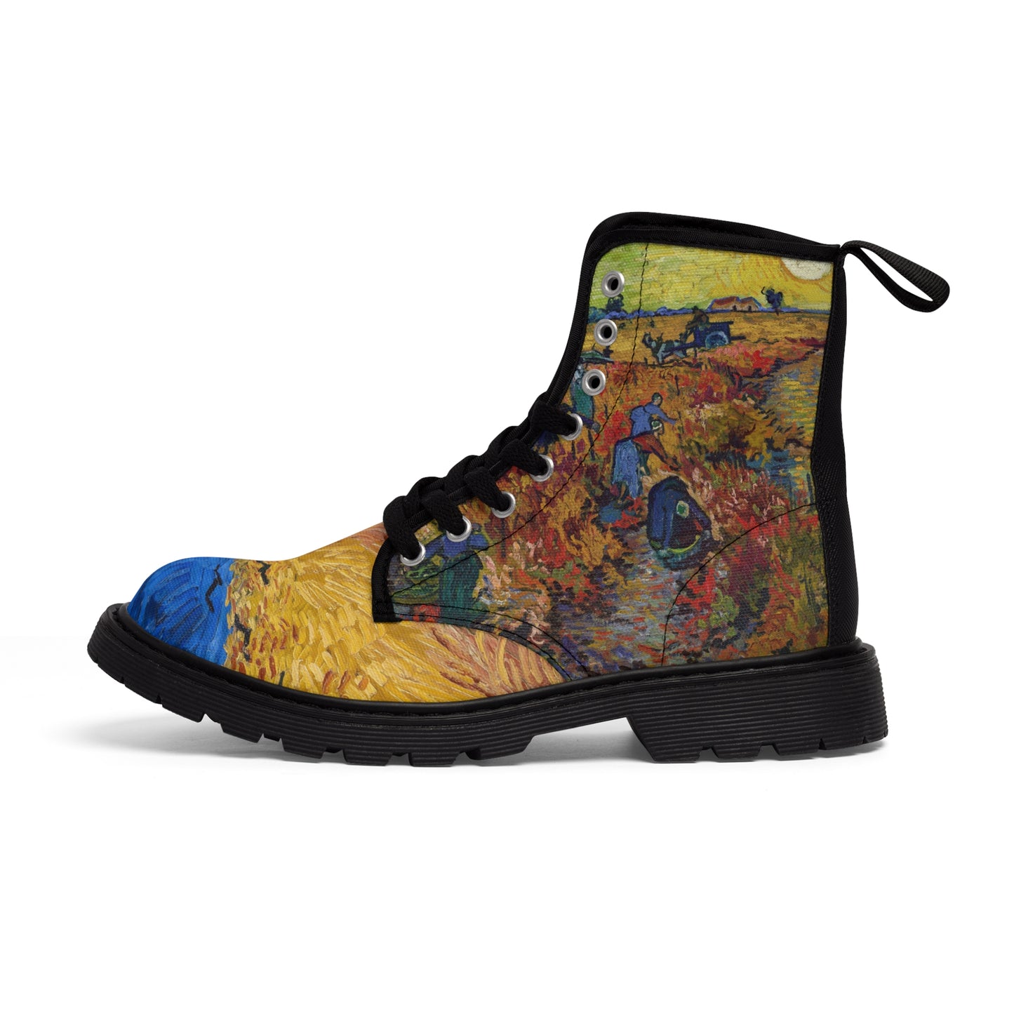 Art Blue Tip Toe en's Canvas Boots