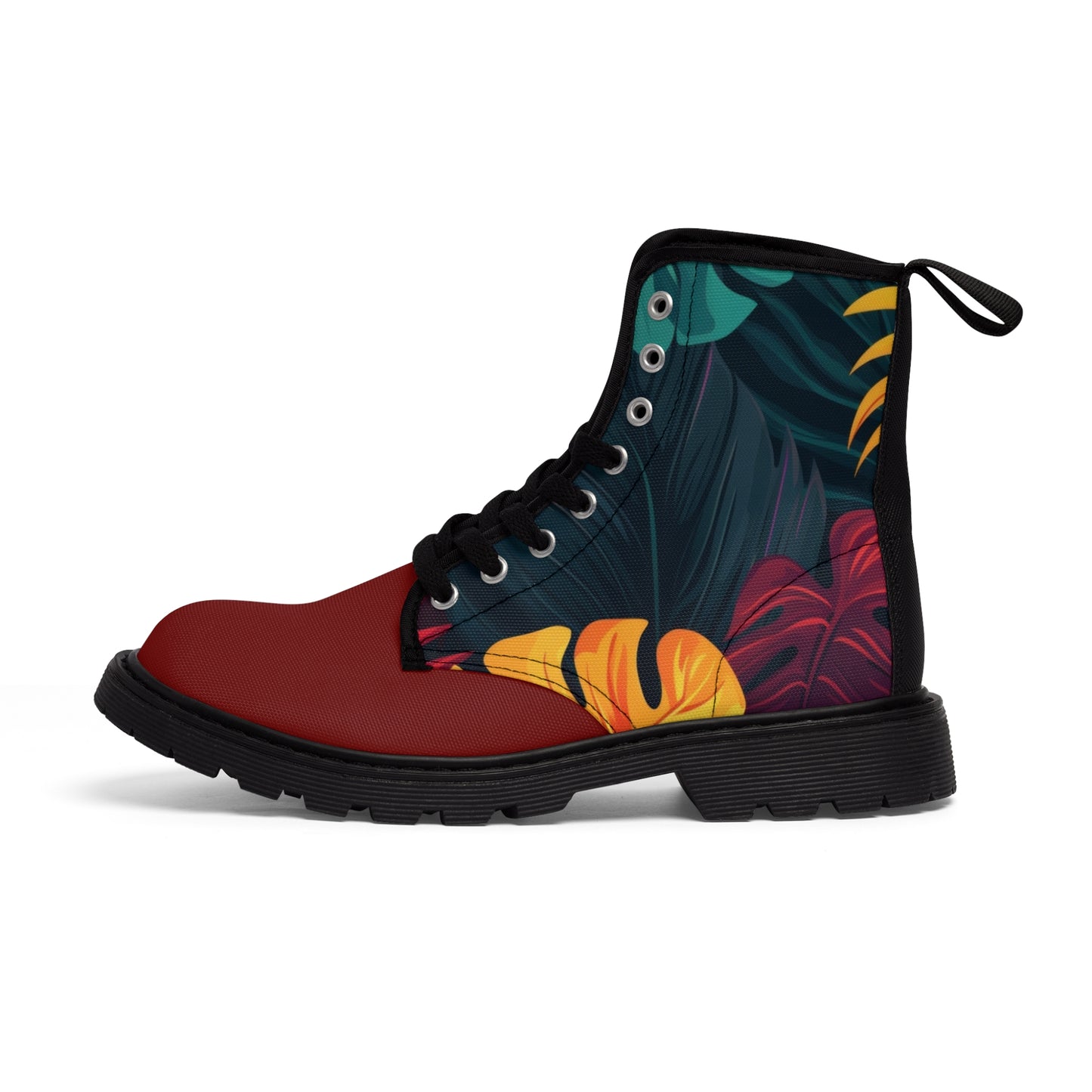 Fall Leaves Women's Canvas Boots