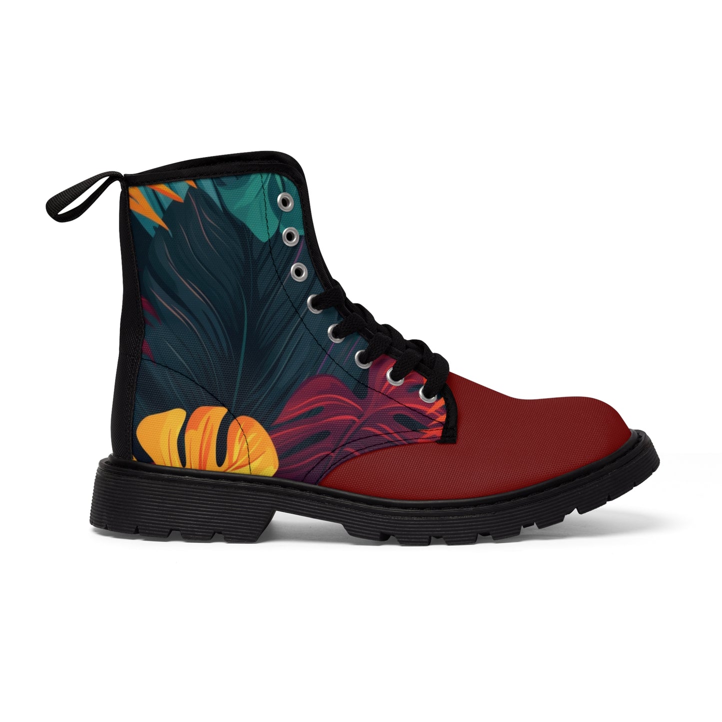 Fall Leaves Women's Canvas Boots