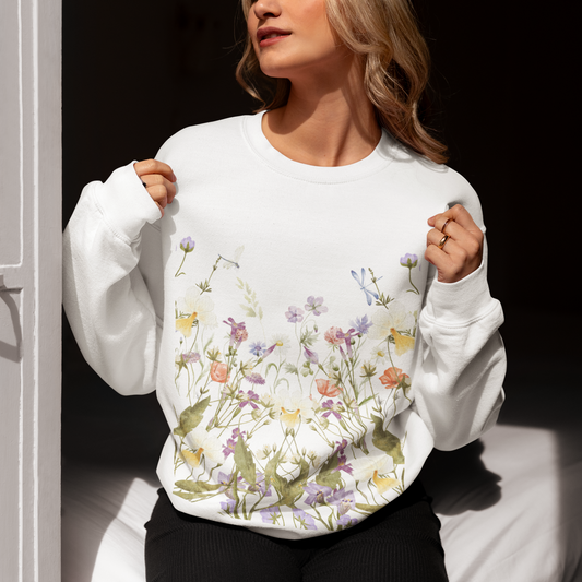 Flower Crewneck Sweatshirt